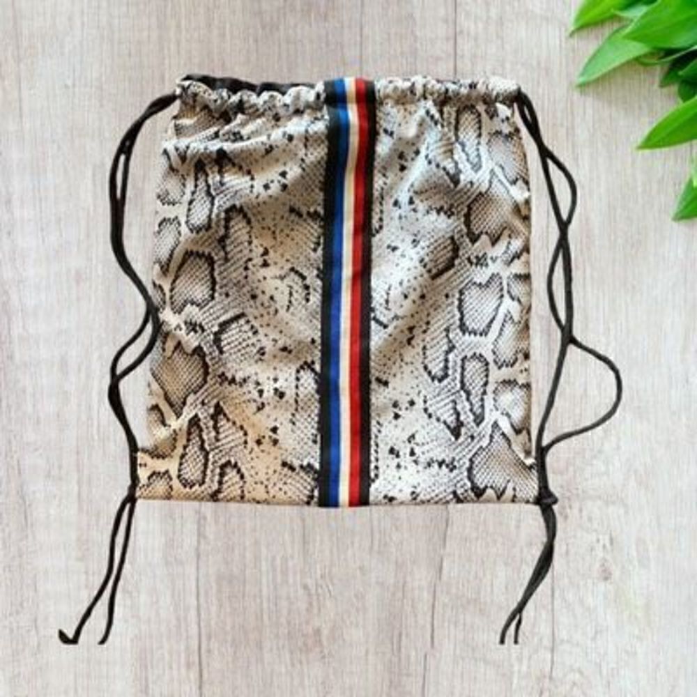 NWT Pam & Gela Python Print Backpack